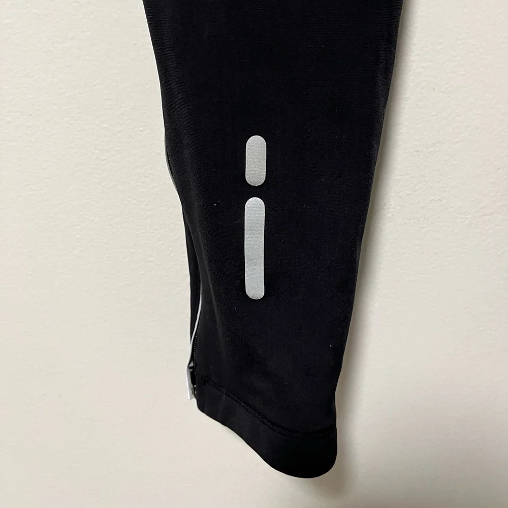 Mountain Equipment Co-op Men’s Black Fleece-Lined Tights Size Large - Reflective - Picture 5 of 15
